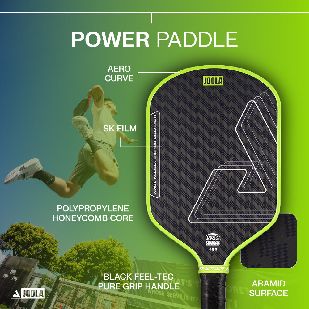 Joola - Hyperion Double Vision 16mm Pickleball Paddle - Surge