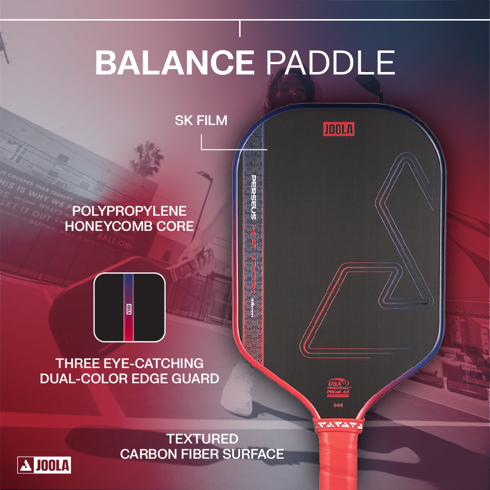 Joola - Perseus Heat Vision 16mm Pickleball Padde - Blaze Red