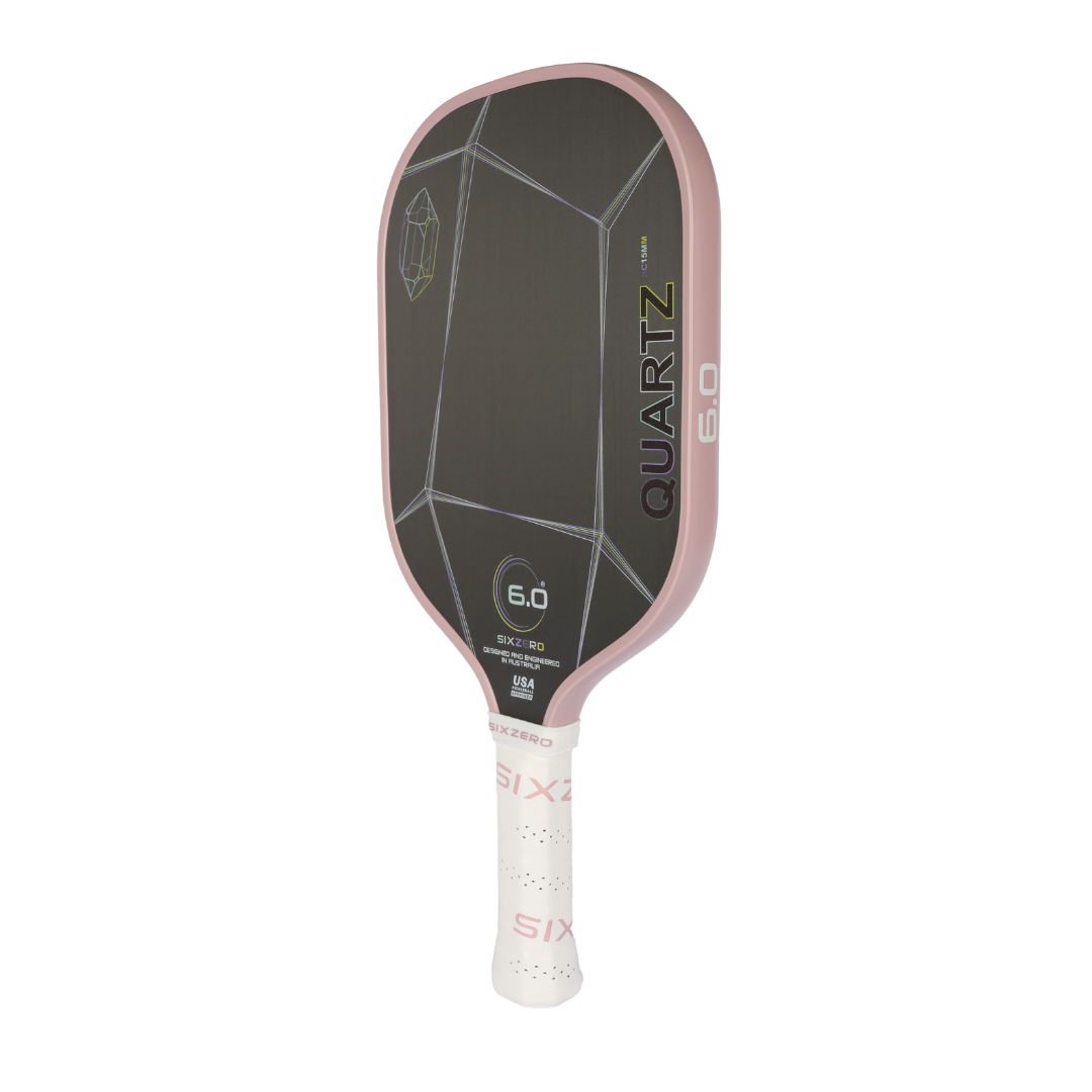 Six Zero - Quartz 15mm Pickleball Paddle - Rose