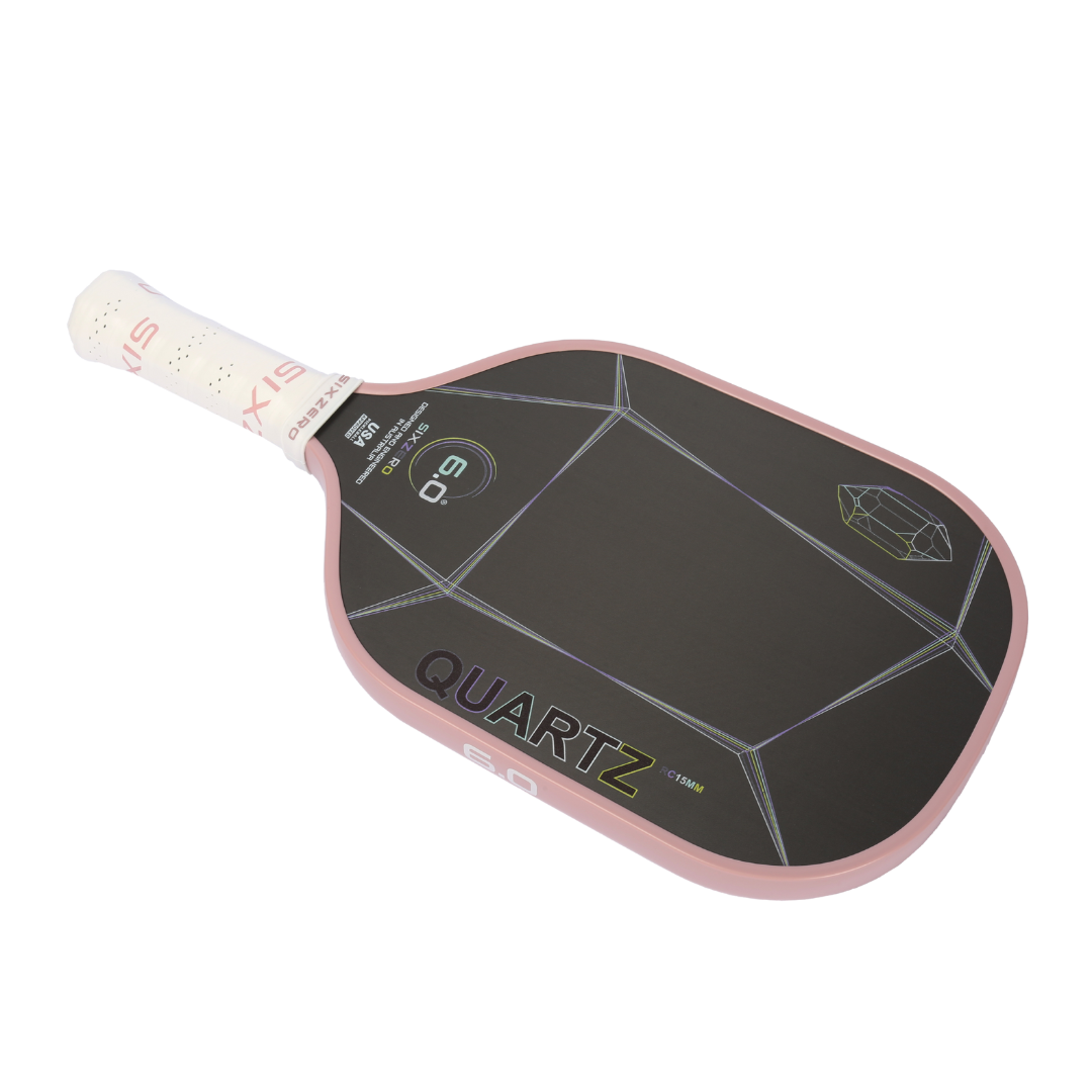 Six Zero - Quartz 15mm Pickleball Paddle - Rose