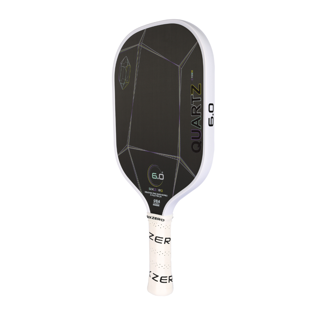 Six Zero - Quartz 15mm Pickleball Paddle - White – The Pickleball
