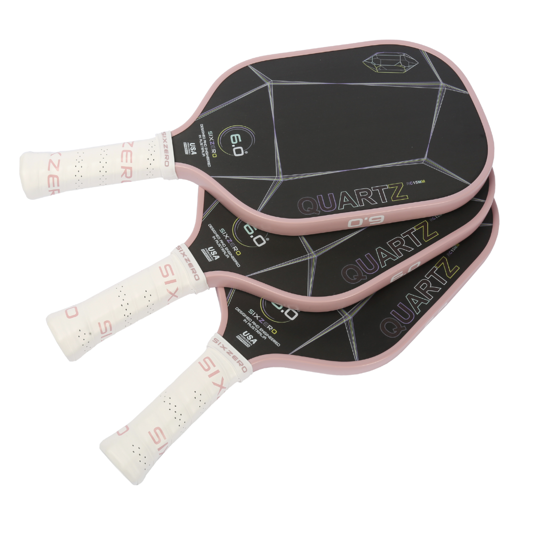 Six Zero - Quartz 15mm Pickleball Paddle - Rose