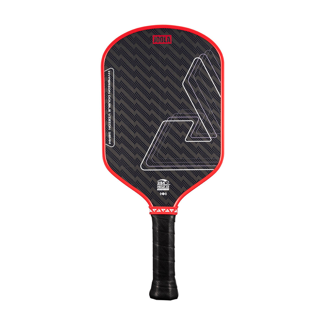 Joola - Hyperion Double Vision 16mm Pickleball Paddle - Blaze Red
