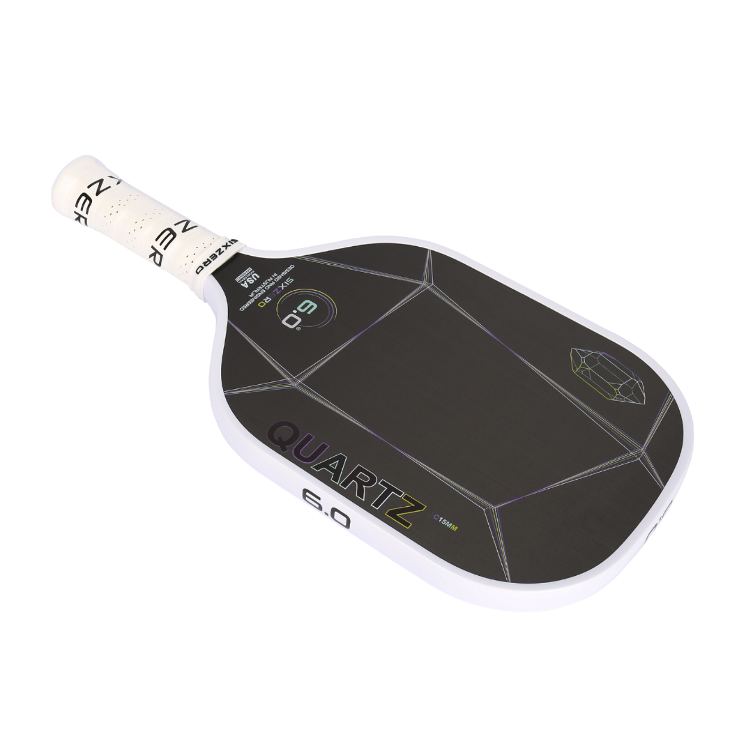 Six Zero - Quartz 15mm Pickleball Paddle - White – The Pickleball