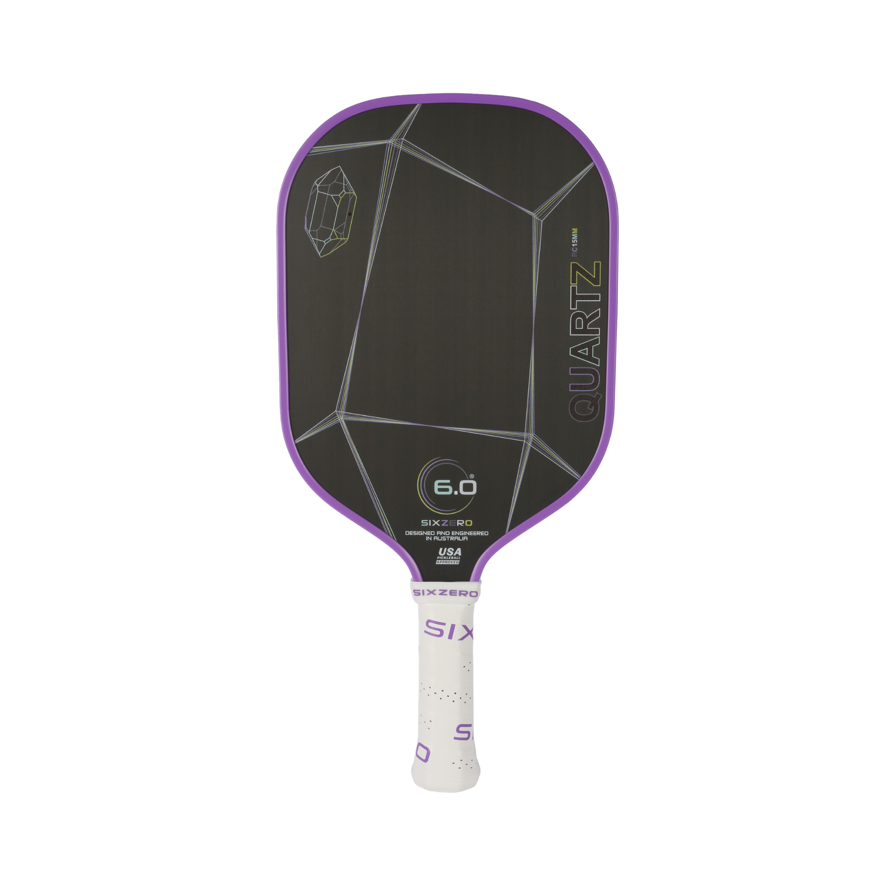 Six Zero - Quartz 15mm Pickleball Paddle - Amethyst