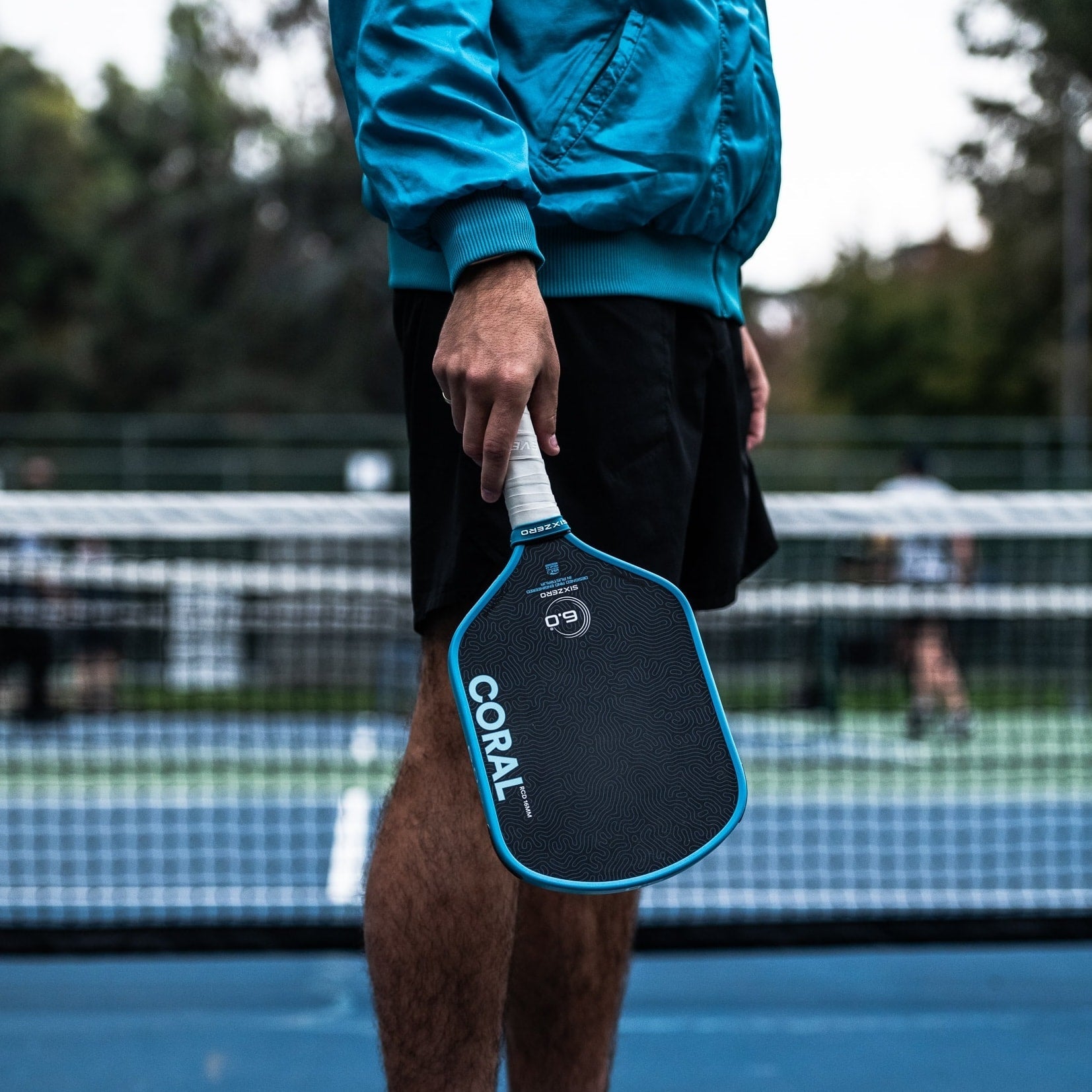 Six Zero - Coral 16mm Hybrid Pickleball Paddle (Ocean Blue) – The