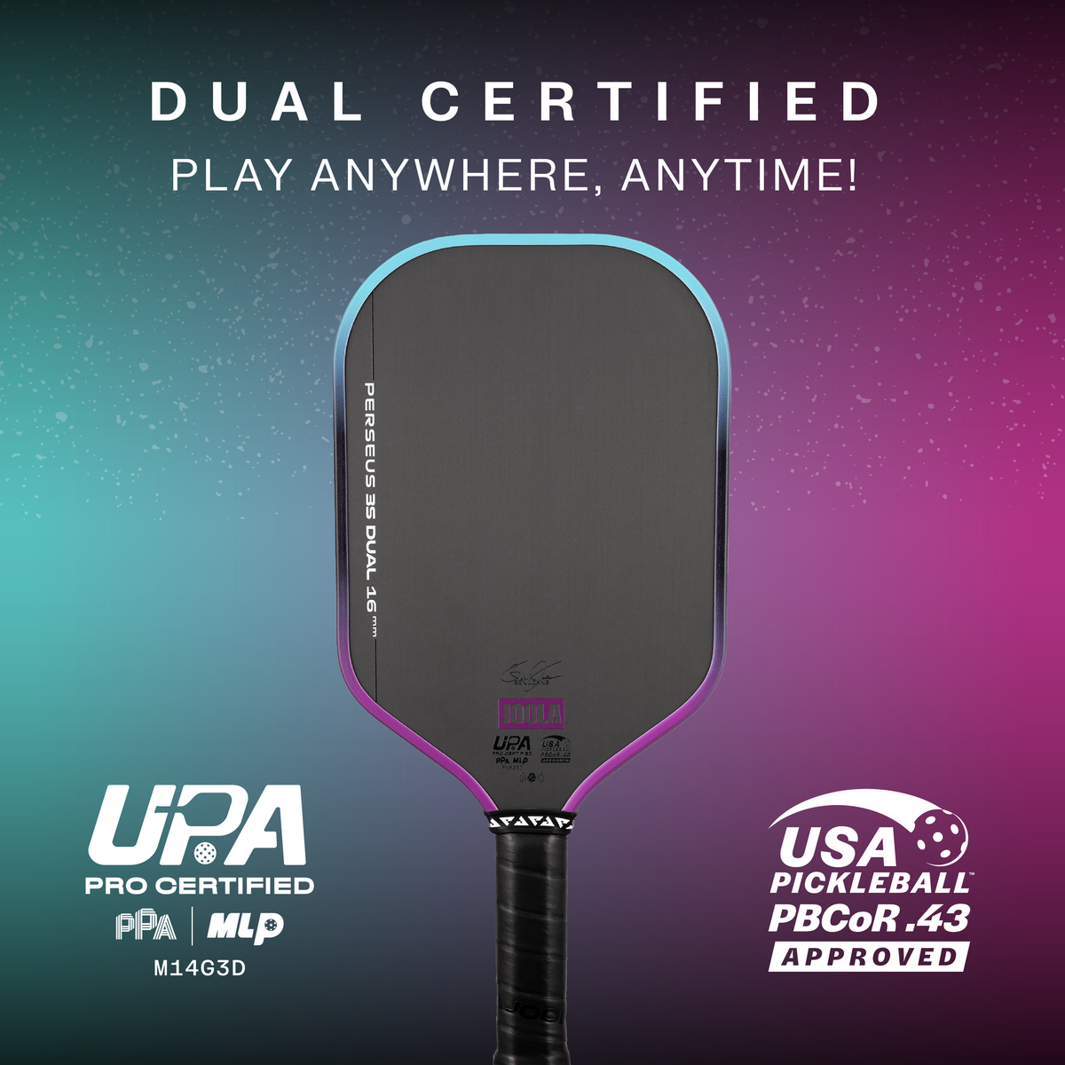 Joola - Ben Johns Perseus 3S Dual 16mm Pickleball Paddle – The Joola - Ben Johns Perseus 3S Dual 16mm Pickleball Paddle – The
