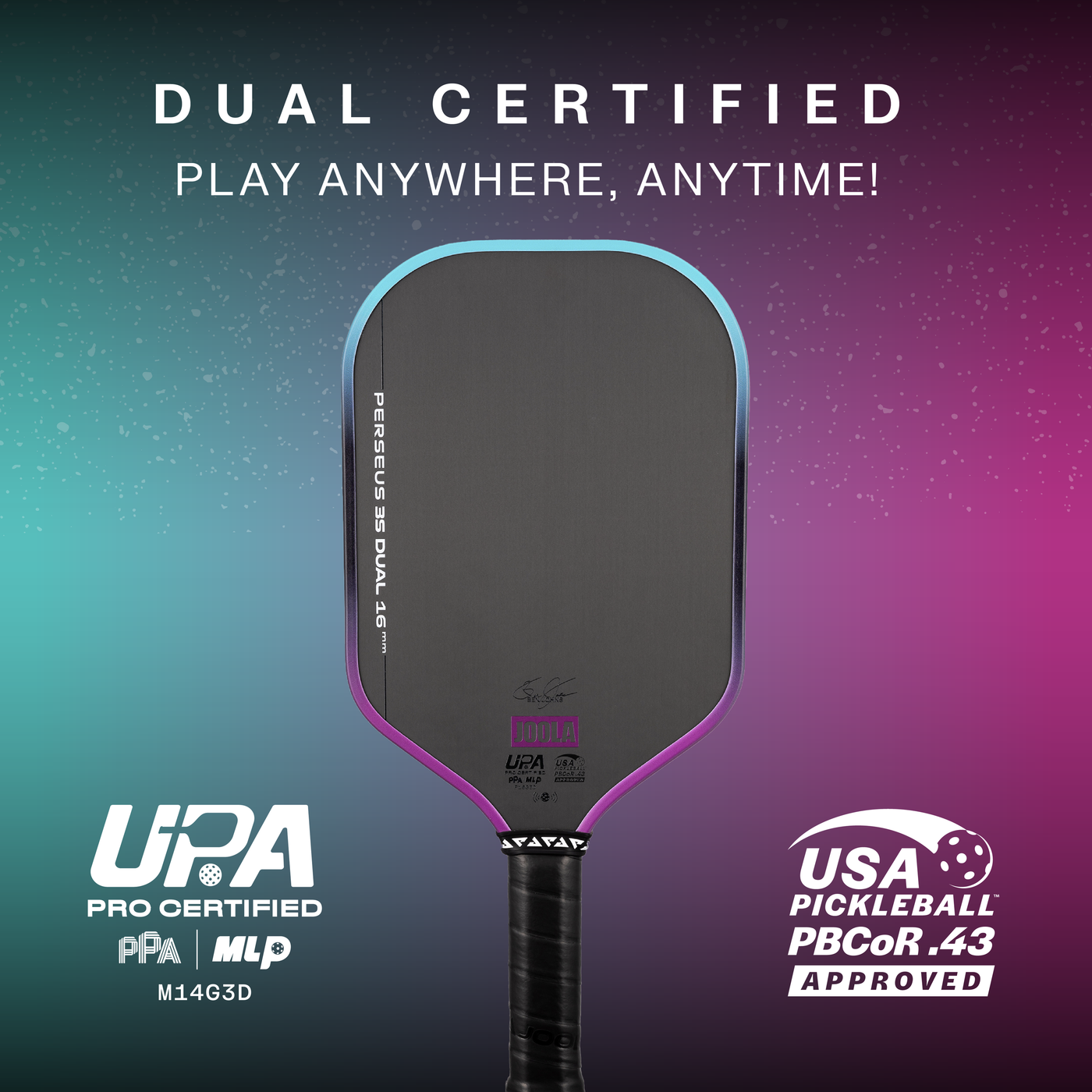 Joola - Ben Johns Perseus 3S Dual 16mm Pickleball Paddle – The