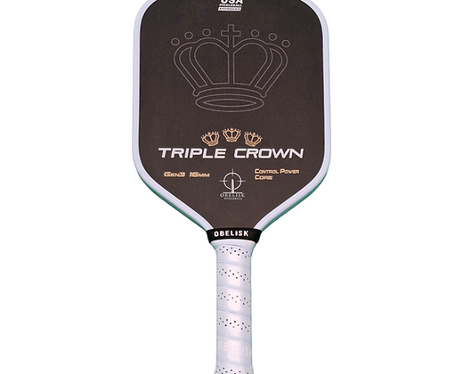 Obelisk Triple Crown Gen 3 Pickleball Paddle 16mm – The Pickleball