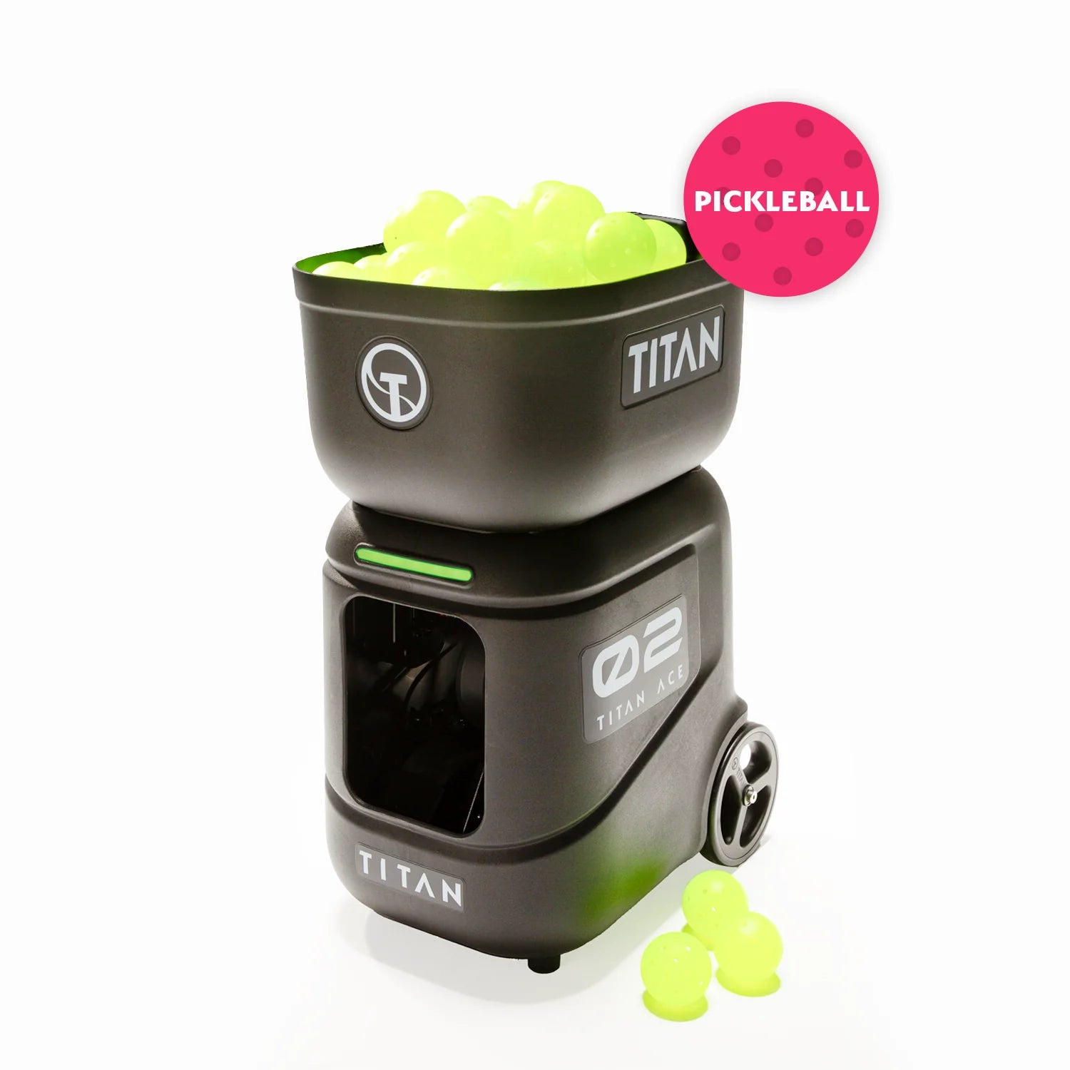Titan ACE Pickleball Machine - Ball Launcher (Battery & Charger Not Included)