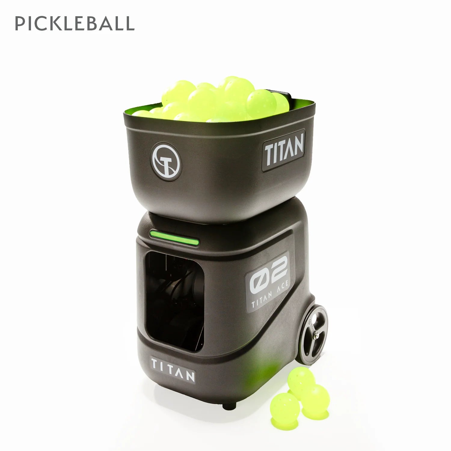 Titan ACE Pickleball Machine - Ball Launcher (Battery & Charger Not Included)
