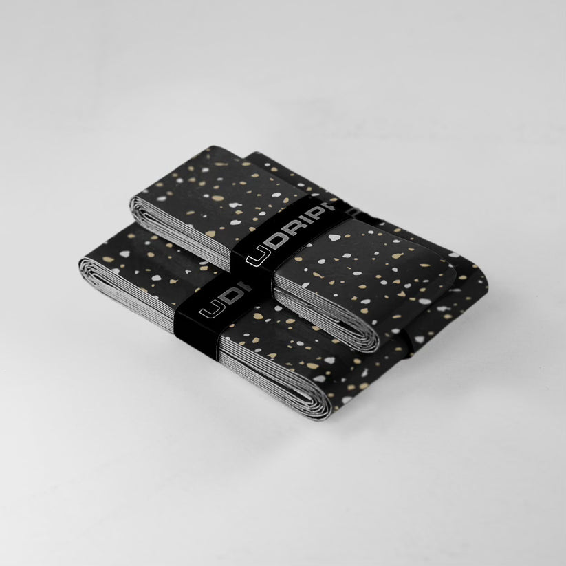 UDrippin - Drew Brees x MAD DROPS - NOLA Black Custom Pickleball Paddle Grips - 3 Pack